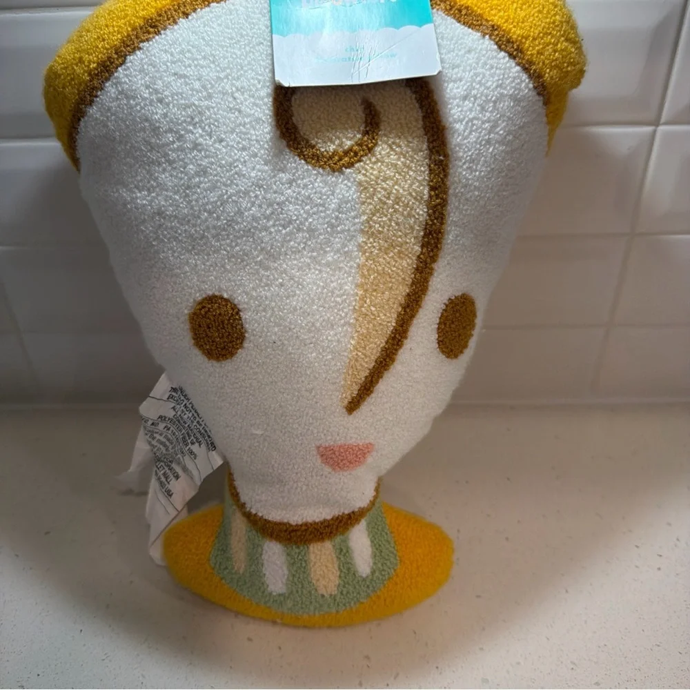 Pillowfort Disney Princess Belle Chip the Teacup Accent Decorative Pillow New